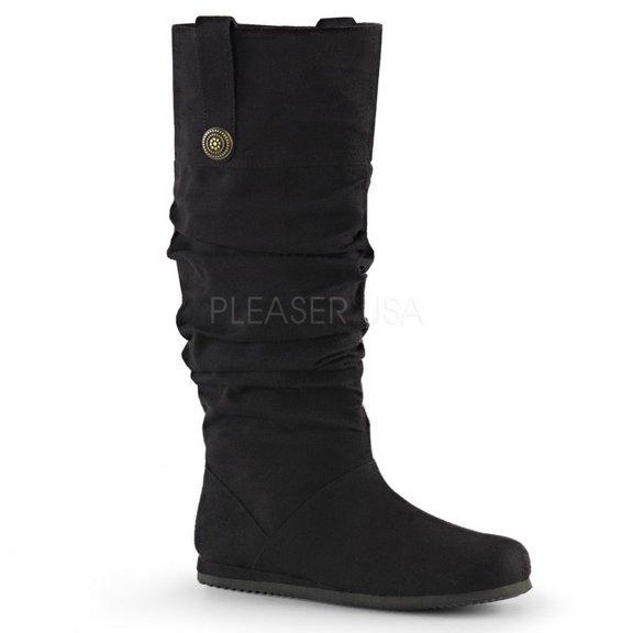 Mens Black Renaissance Faire Costume Boots Large size 12-13