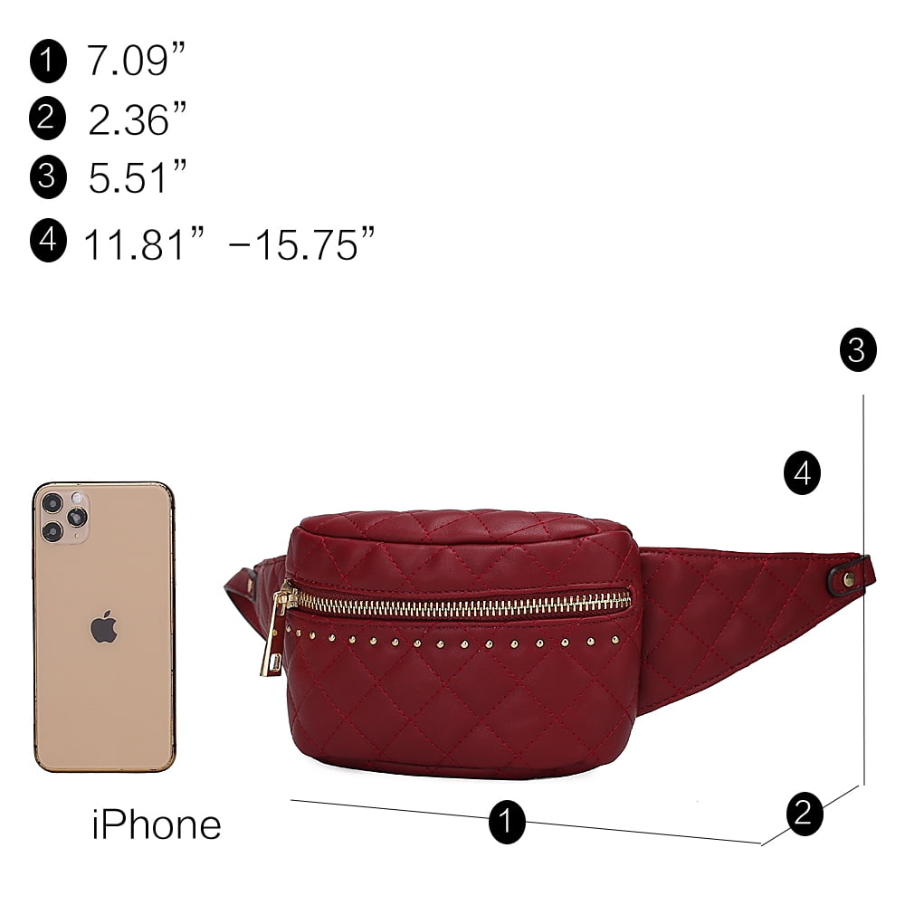MKF Collection Women's Belt Bag, Crossbody Fashion Purse Handbag by Mia K