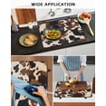 thumbnail image 6 of nqOlkjepod Large Induction Cooktop Protector Mat 24"x21", Cow Patterned Stove Top Covers for Electric Stove, Vintage Farmhouse Abstract Country Western Stove Burner Cover Mats, Glass Top Stove Cover, 6 of 8