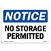 thumbnail image 3 of OSHA Notice Sign - No Storage Permitted | Decal | Protect Your Business, Construction Site, Warehouse & Shop Area |  Made in The USA, 3 of 10