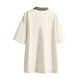thumbnail image 5 of pstuiky camisetas para hombre, Blusa informal de manga corta con cuello vuelto y botones de color liso para hombre camisas casuales para hombre xxl, 5 of 6