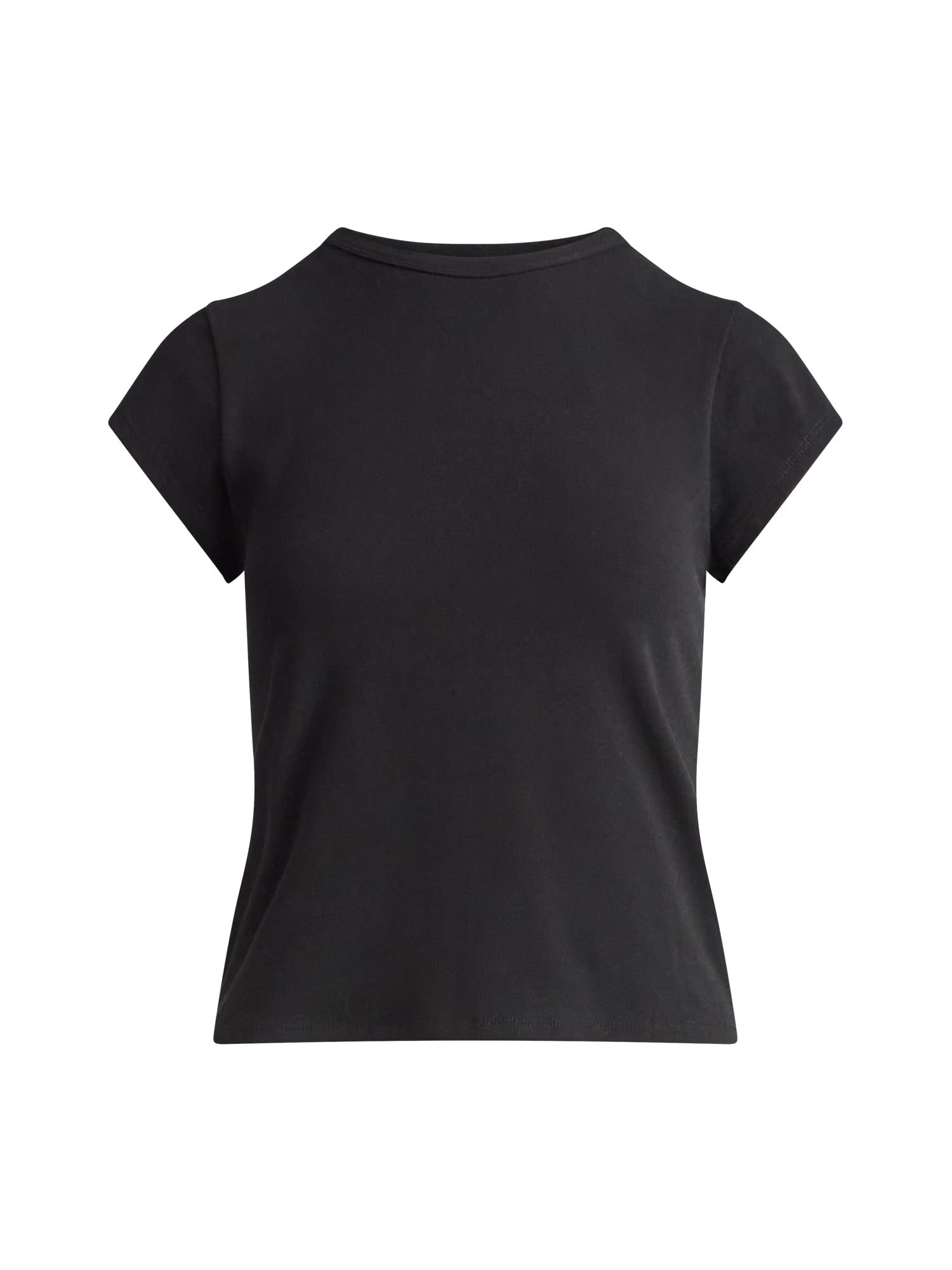 Free Assembly Women's and Women's Plus Cap Sleeve Tee, Sizes XS-4X