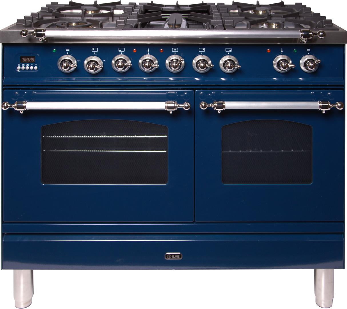 Ilve UPDN100FDMPBLXLP Nostalgie Series 40 Inch Dual Fuel Convection