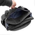 thumbnail image 2 of Diaper Bag Large Size Multi Pockets Gray Portable Diaper Tote with Pacifier Bag Strap for Parents Outdoor Travelling, 2 of 4