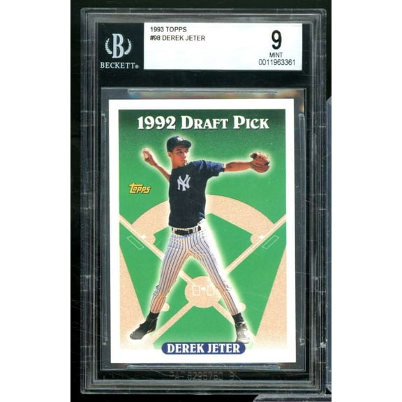 Derek Jeter Rookie Card 1993 Topps #98 BGS 9