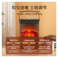 thumbnail image 7 of Electric Heater 3D Mirror Fireplace s Simulation Flame, Electric Fireplace Living Room Radiator Cover Decorative Heating Fan ,Warm Any Angle, 7 of 7