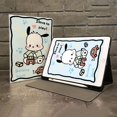 thumbnail image 1 of Kawaii Sanrio HelloKitty Kuromi Ipad Protective Case Cartoon with Pen Slot Book Style All Inclusive Anti Fall Protective Case Gift Festivals, 1 of 7