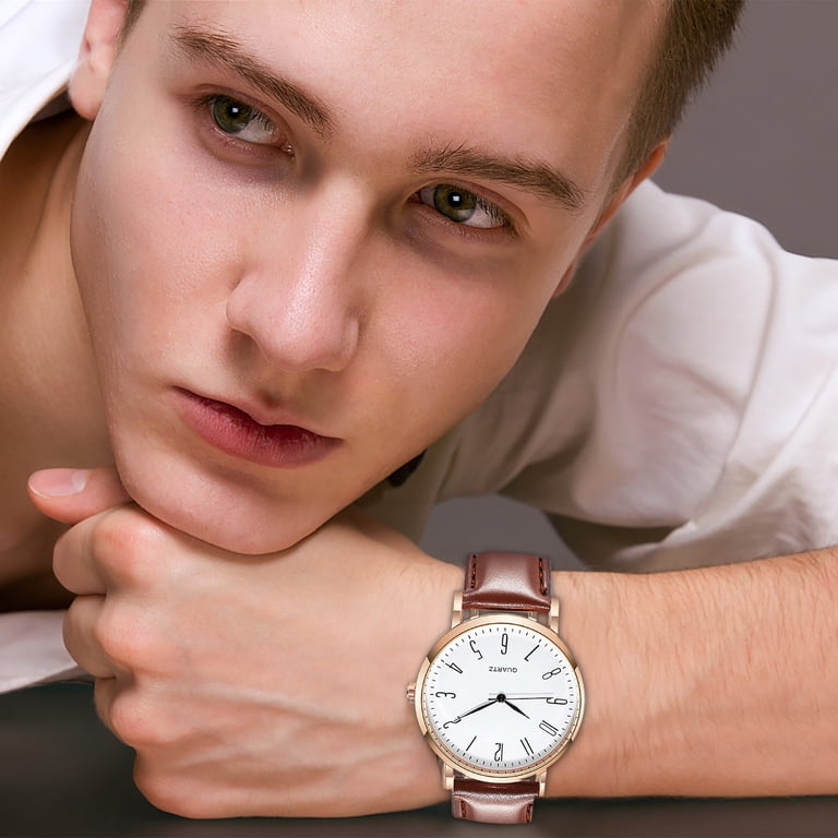 Fsqjgq Minimalist Dress Watches for Men Leather Strap Business Gold Dial Quartz Wrist Watch C - Walmart.com Fsqjgq Minimalist Dress Watches for Men Leather Strap Business Gold Dial Quartz Wrist Watch C - Walmart.com