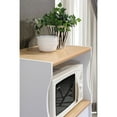thumbnail image 6 of Hodedah Modern Kitchen Storage Carts with Shelves, Engineered Wood White, 15.75 in, 6 of 7
