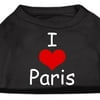 Mirage Pet Products I Love Paris Screen Print Shirts