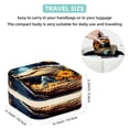 thumbnail image 5 of Crocodile Travel Portable Square Jewelry Box - Bracelet Holder and Jewelry Stand - Ideal for Rings, Earrings, Necklaces, and Bracelets - Suitable for Girls and Women, 5 of 6