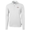 thumbnail image 2 of Men's Cutter & Buck White Santa Clara Broncos Big & Tall Virtue Eco Pique Recycled Quarter-Zip Pullover Top, 2 of 3