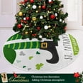 thumbnail image 6 of FMSHPON Clover Gnomes Xmas Christmas Tree Skirt Stand Mat for Holiday Party Decoration Indoor Outdoor 36 inches, 6 of 6