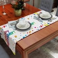 thumbnail image 3 of Happy Birthday Party Table Runner, Modern Minimalism Table Throw Tablecloth, For Kitchen Dining Living Room, Show Wedding Party Table Setting Decor Birthday Gift, 3 of 5