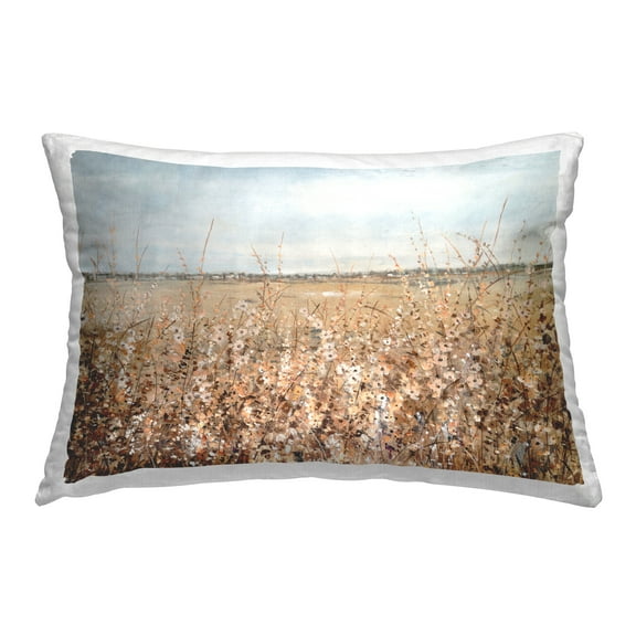 Stupell Industries Solemn Neutral Meadow Decorative Printed Throw Pillow Design by Tim OToole .