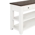 thumbnail image 3 of Noble House Dexter Sofa Console Table, Solid Pine Wood Frame with Drawers and Shelves, Modern Entryway Storage, Antique White, 3 of 9