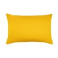 thumbnail image 3 of Omega Gold Silk Velvet Ikat Pillow, 16" X 24", 3 of 3