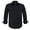 Black, variant on Men's Western Cowboy Long Sleeve Pearl Snap Casual Plaid Work Shirts Black Red 06 Large