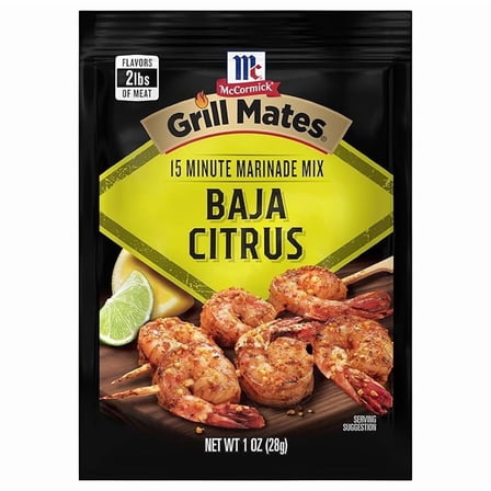 Pack of 2 McCormick Grill Mates Baja Citrus Marinade Mix, 1 oz