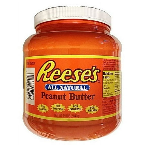 Reese's All Natural Peanut Butter Topping Large 4.5 Lb Jar