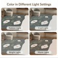 thumbnail image 5 of ODIKA 9'x12' Green Cream Dark Daisy Floral Design Washable Area Rug Elegant Minimalist Blooms with Modern Flair for Great Room, Indoor Concept, Large Living Low Pile, Flatwoven, 5 of 5