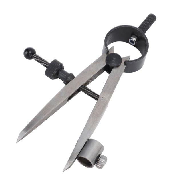Étrier de Ressort, 75mm Portable Multifonctions Large Application Coulissant Écrou Design Compas Diviseur Étrier avec Manchon Stylo pour la Menuiserie