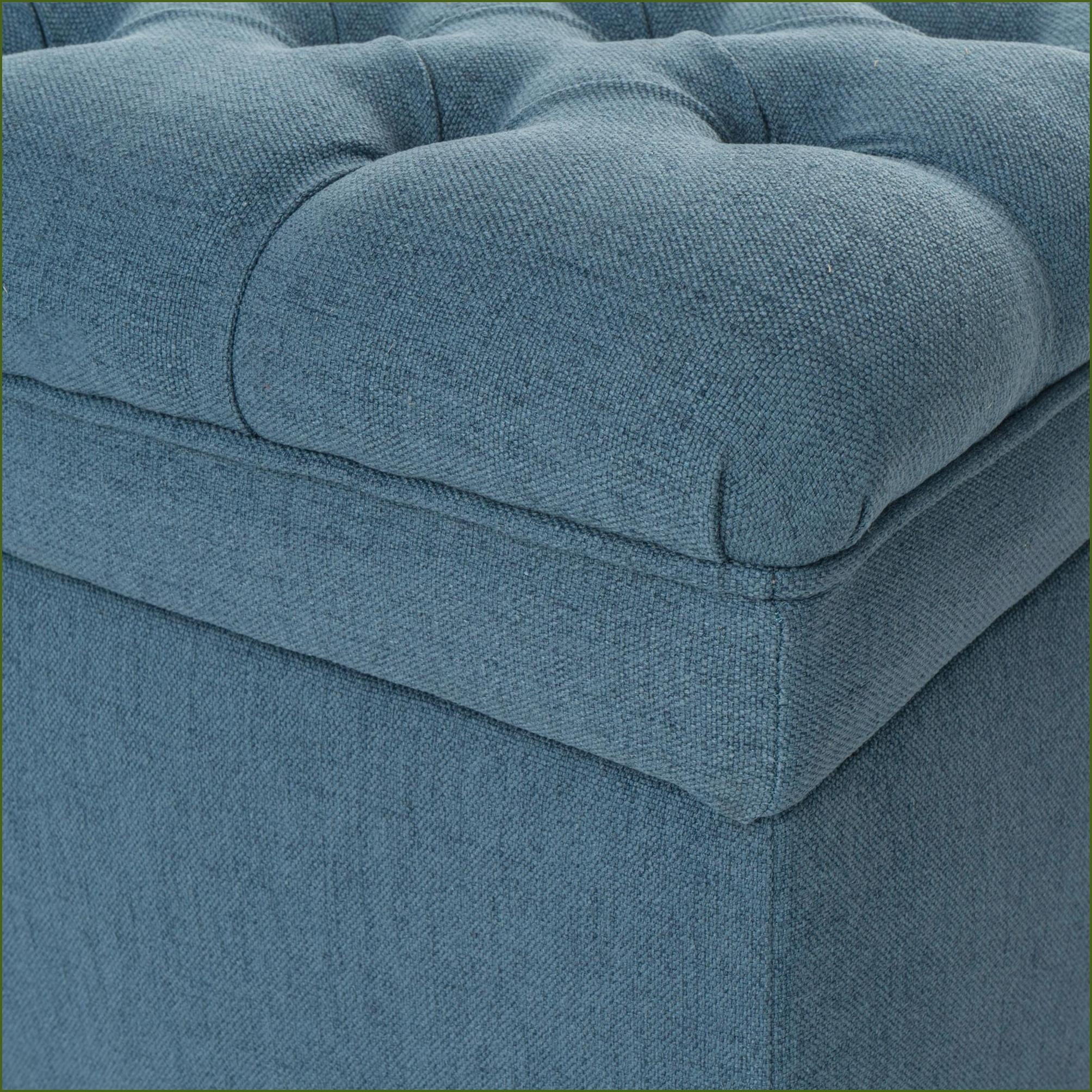 Storage Ottoman | Navy Blue Fabric | Living Room Extra Seating & Storage | Fabric | Navy Blue