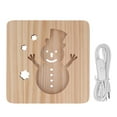 thumbnail image 2 of Lámpara de Madera 3D Regalo Encantador del Diseño Hueco del Muñeco de Nieve en la Sala de Estar Decoración del Hogar Regalo de Navidad ANGGREK Otros, 2 of 8