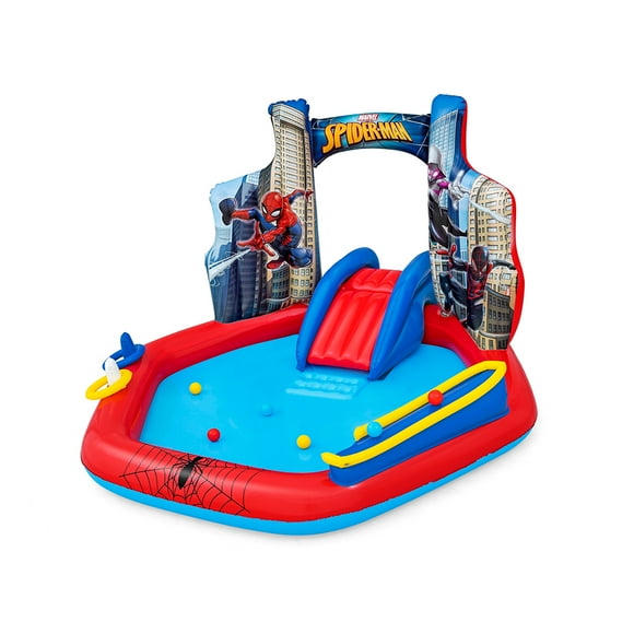 Parque Acuático Alberca Para Niños Spiderman Bestway Plástico PVC Alta Resistencia