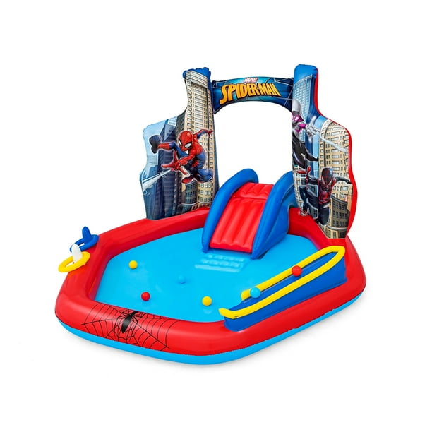 Parque Acuático Alberca Para Niños Spiderman Bestway Plástico PVC Alta Resistencia