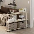 thumbnail image 7 of Furinno Turn-N-Tube No Tools 3-Tier Modern Rectangle Side Display Rack, Bauhaus Oak/Beige, 7 of 7