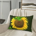 thumbnail image 5 of Lsque Sunflower3 Pattern Pillow Case – Soft & Cozy Throw Pillow Cover, Hypoallergenic Cushion Case for Sleeping Women with Envelope Closure-16"x24", 5 of 6