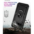 thumbnail image 3 of KOMI Étui pour Google Pixel 9A, Support de Voiture Militaire [Support Intégré] Anneau Métallique Double Couche Protection Antichoc TPU+PC pour Google Pixel 9A 5G Rouge, 3 of 5