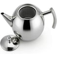 thumbnail image 3 of Tetera de 1000ml/34oz, cafetera con filtro de tetera de acero inoxidable (plata), 3 of 5