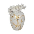 thumbnail image 6 of Sagebrook Home Ceramic Glass Jar with Floral Chinoiserie Design, 6 of 9