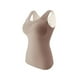 thumbnail image 1 of Jumpingount Ropa interior térmica de invierno frío para mujer, Top transpirable de mantenimiento del calor, chaleco básico de poliéster adelgazante, Ropa interior Café XXXL Jumpingount AP013622-15, 1 of 6