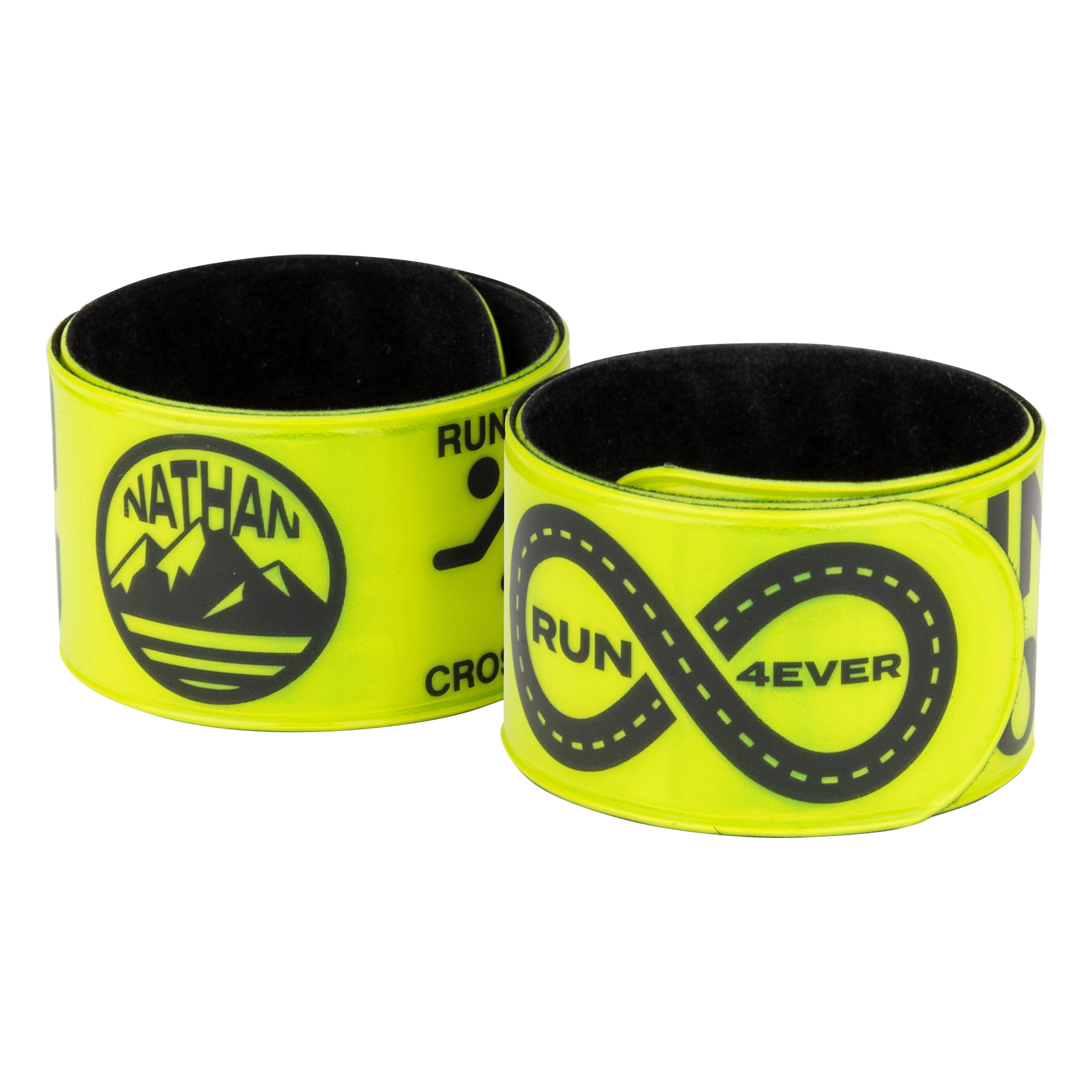 (2 pack) Nathan Reflex Bands - Hi Viz Yellow - Inspired