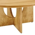 thumbnail image 5 of Coffee Table, Brown Oak, Wood, Round, Living Kitchen Cafe Bistro Hospitality Restaurant, Modern Contemporary HB36526, 5 of 9