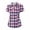 A-Purple187, variant on XIAONU Argyle Pattern Polo Shirt for Women Short-Sleeve Athletic Golf Everyday Polos