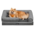 thumbnail image 1 of Cama Ortopédica para Perros, Sofá, Cama para Mascotas, Funda Extraíble y Lavable, 76 x 51 x 18 cm, Gris Claro MPGW066G02, 1 of 5