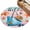 Pink, Blue, Yellow, variant on 2'x6' Rug Runners for Hallways Kitchen, Summer Beach Non Slip Entryway Beside Floor Carpet Runner, Ocean Shells Starfish Bag Stripe Rainbow Washable Laundry Room Bedroom Throw Rugs Mat for Family Pet