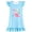 Light Blue, variant on Gunia Toddler Girl Nightgown Princess Pajama Dress Playful Nightdress Cute Dinosaur Print Flutter Sleeves Cozy Cute Night Gowns Pjs Loungewear Light Purple 4-5 Years