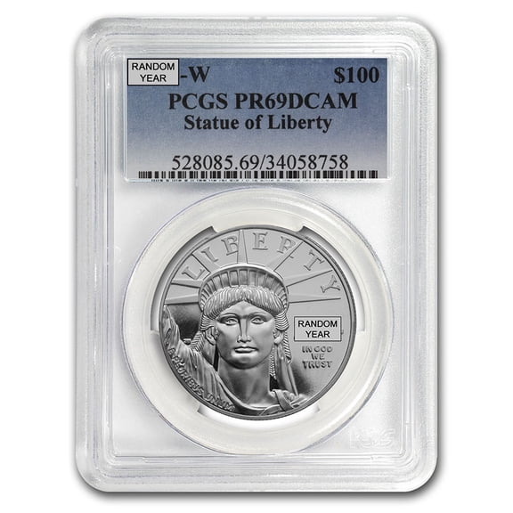 1 oz Proof American Platinum Eagle PR/PF-69 PCGS or NGC (Random)