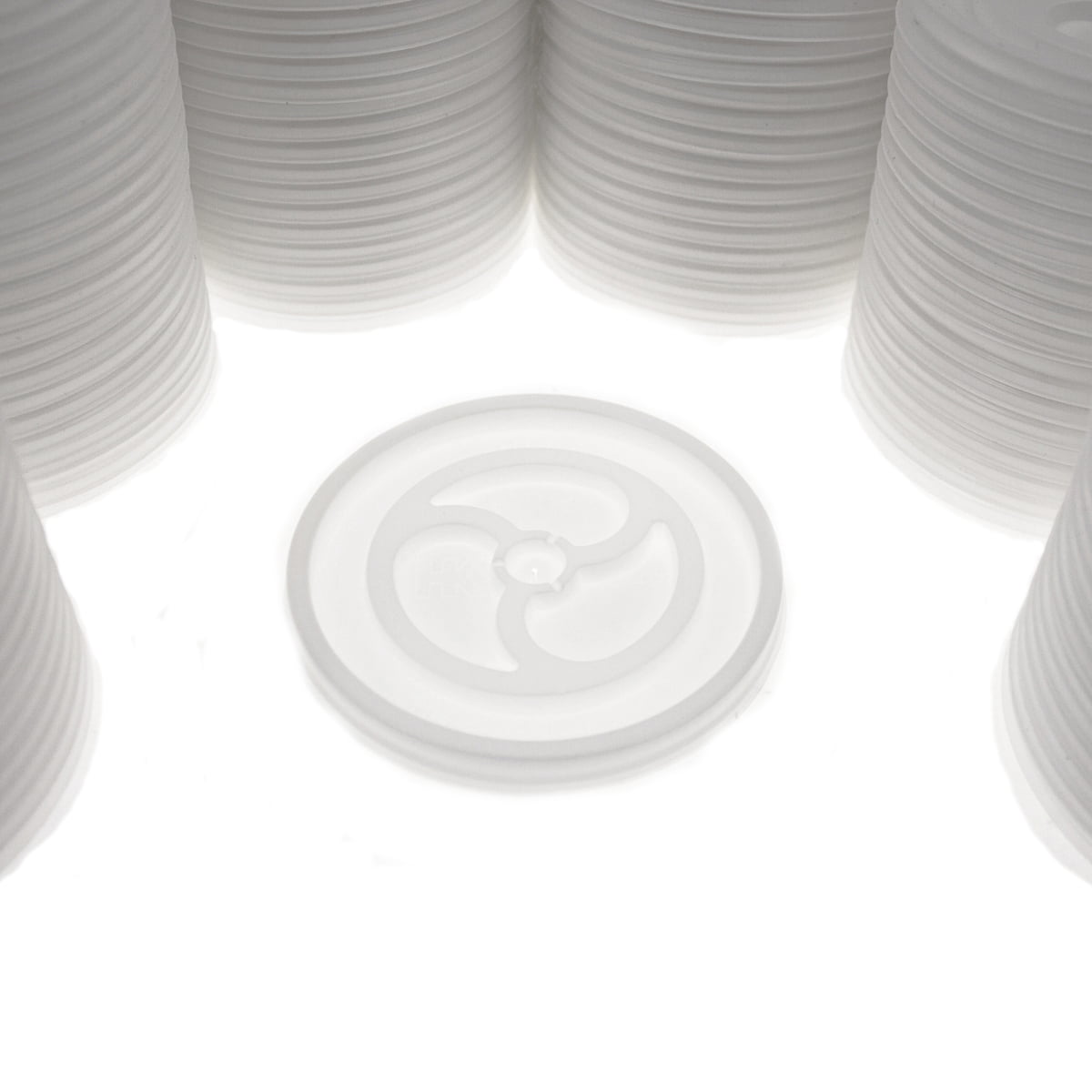 1,000ct Wincup Vented White Disposable Plastic L6V Lids For 10oz