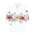 thumbnail image 6 of Womens Blouses for Work,Button Down Shirts for Women 3/4 Length Sleeve Business Casual Blouses 2026 Summer Tops, 6 of 6