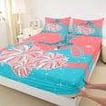 thumbnail image 3 of Castle Fairy Cheerleading Cheerleader Twin Sheet Sets 3pcs for Girls,Girly Dreamy Dance Twin Fitted Sheet Microfiber,Bling Glitter Breathable Flat Sheet,Microfiber Bedroom Decor, 3 of 7