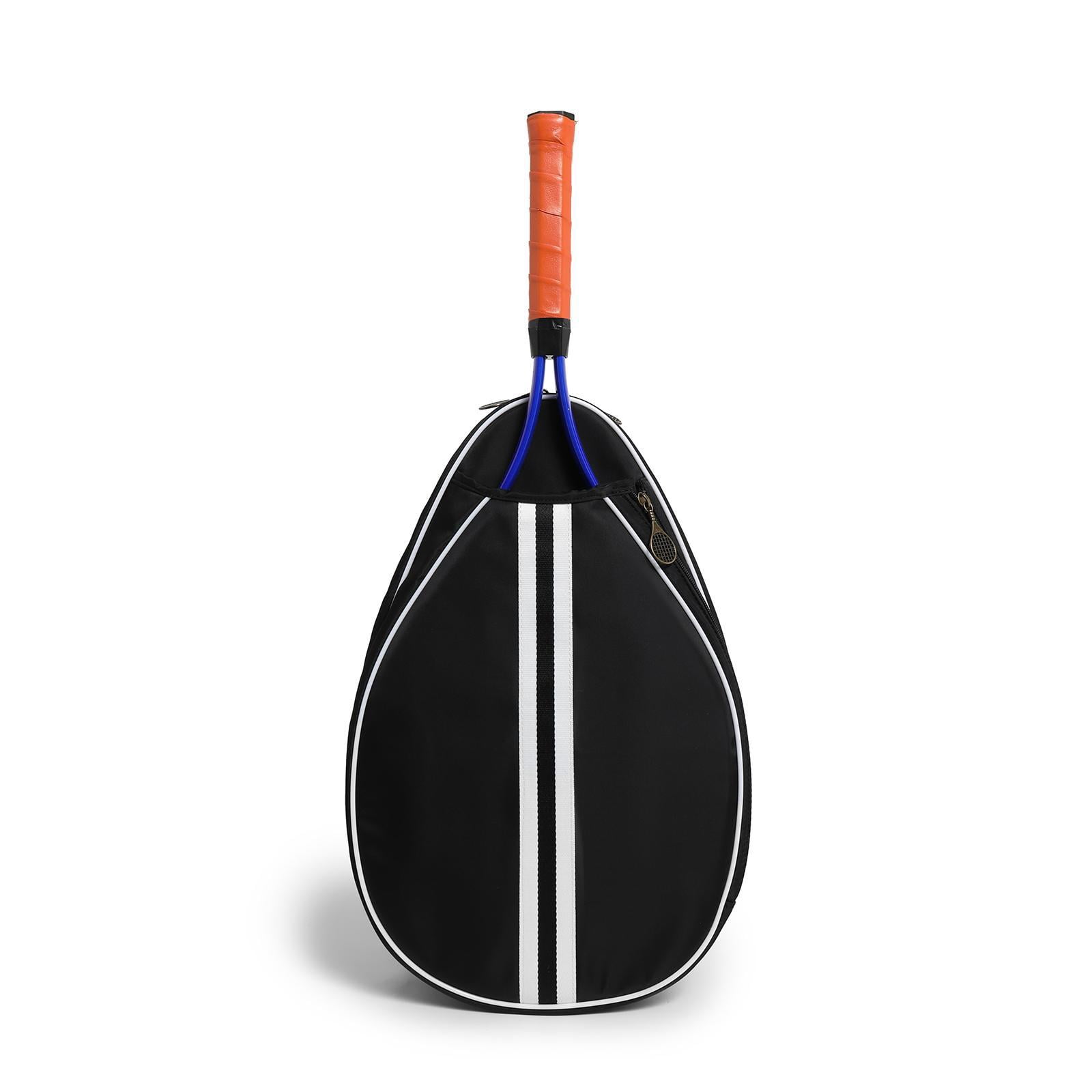funtasica Tennis Bag Tennis Racket Bag Adjustable Strap Outdoor Equipment Versatile Multipurpose Badminton Racquet Pouch Pickleball Bag Black