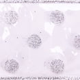 thumbnail image 2 of Vickerman 2.5" x 10 yd Clear PVC Silver Spots Ribbon, 2 of 2