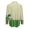 thumbnail image 4 of Hxlamzoo St. Patricks Day Shirt Women 2026 Long Sleeve Button Down Irish Clover Shamrocks Tunic Tops Saint Patty's Day Outfit, 4 of 5