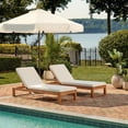 thumbnail image 2 of Safavieh Solano Outdoor Contemporary Patio Sunlounger with Cushion, 2 of 7